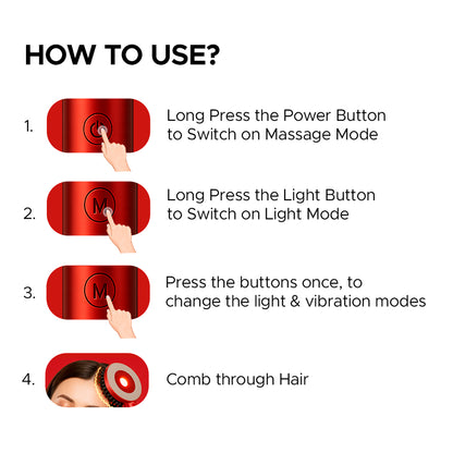 3-in-1 Red Light Therapy Scalp Massager™